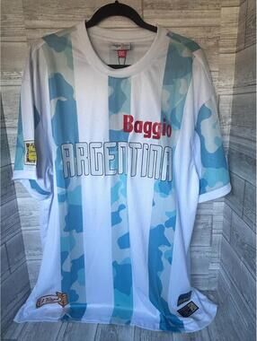 ARGENTINA SHORT SLEEVE SOCCER JERSEY MENS 3XL - Headgear Classics  NWT $120 MSRP
